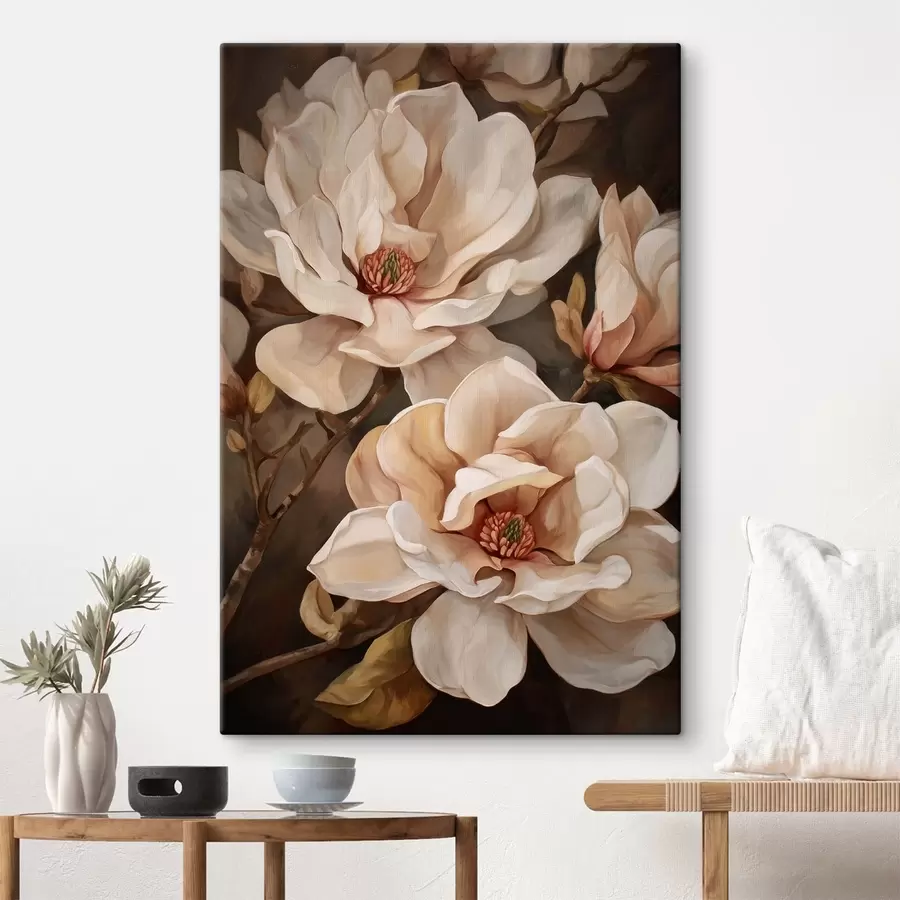 Tablouri Ramură cu flori de magnolie s49015