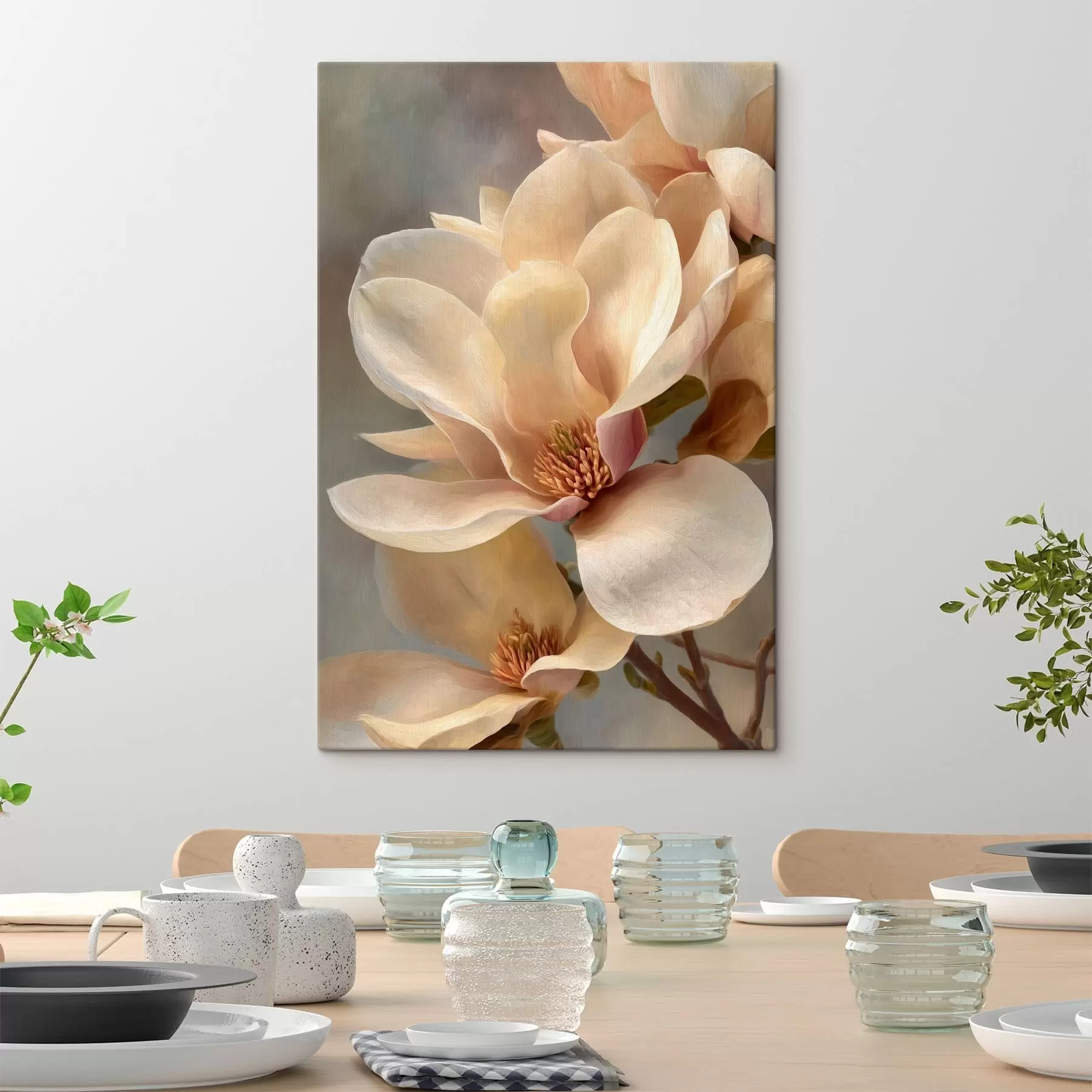 Tablouri Prim-plan cu o floare de magnolie s49016