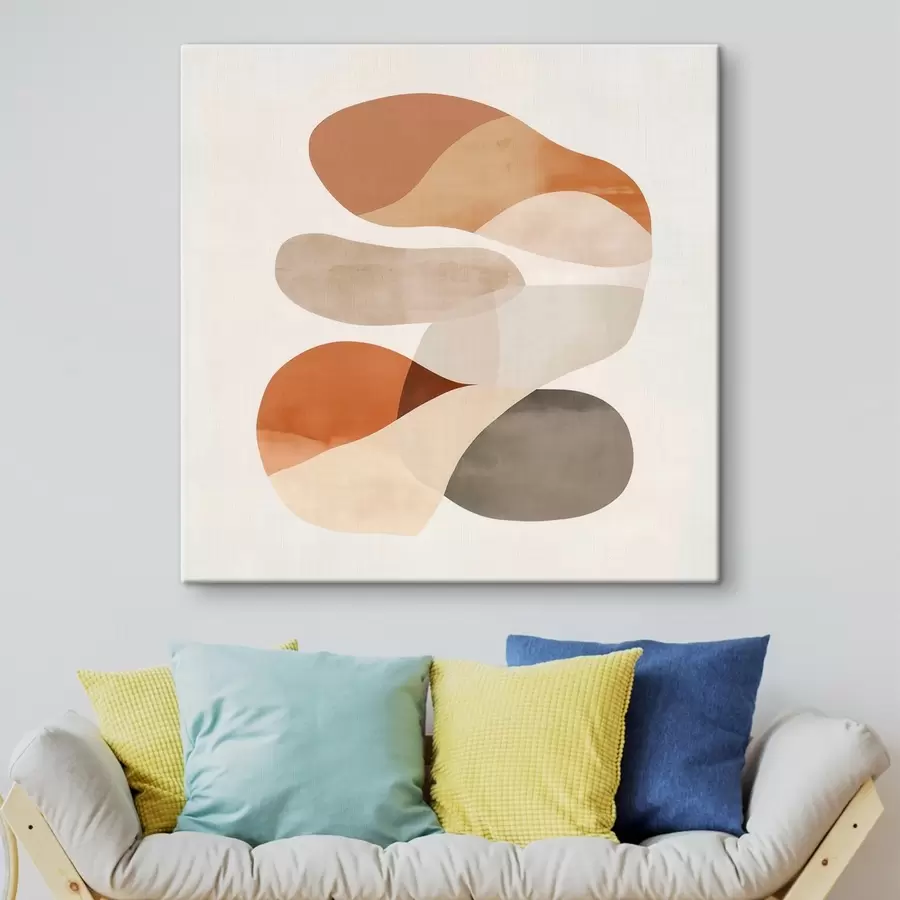 Tablouri Armonia petalelor translucide și a formelor delicate într-un stil minimalist s48864