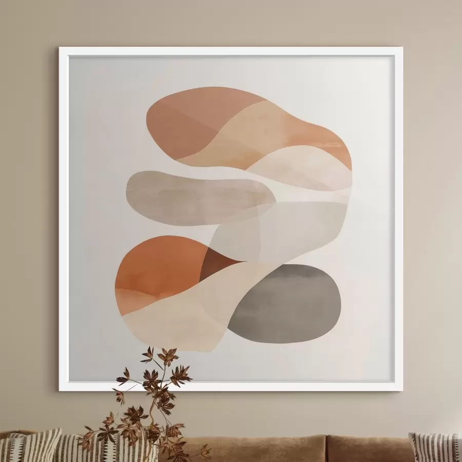 fototapet Armonia petalelor translucide și a formelor delicate într-un stil minimalist f48864