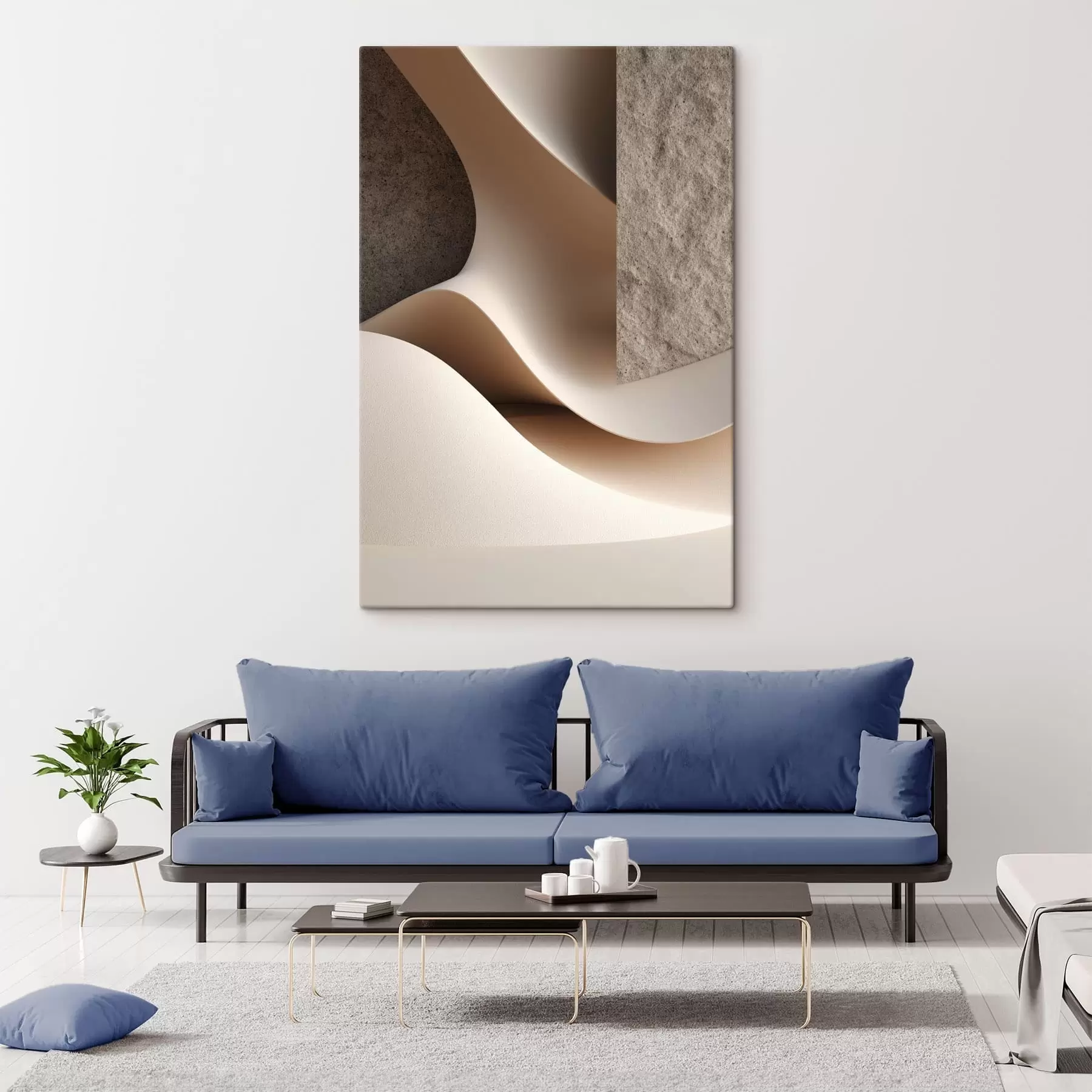 Tablouri Flux de nisip texturat s49044