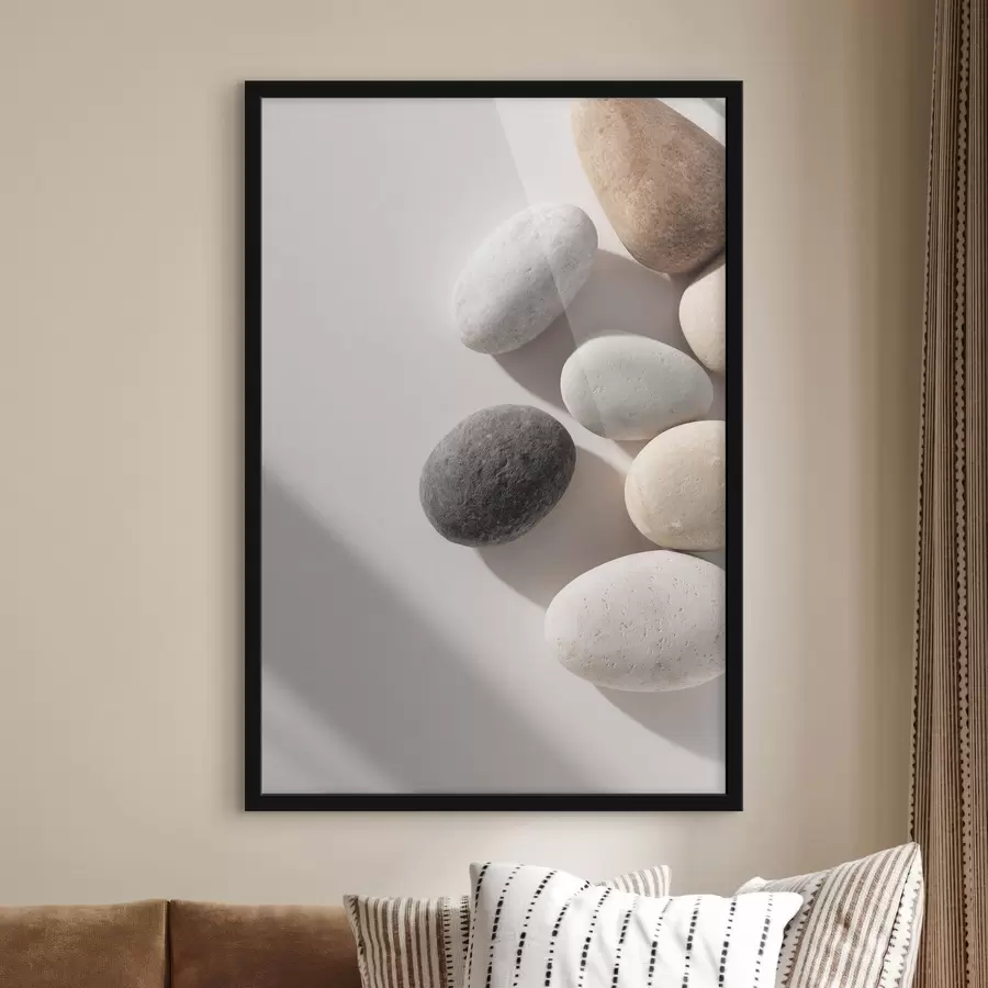 fototapet Echilibru minimalist cu pietre f49041