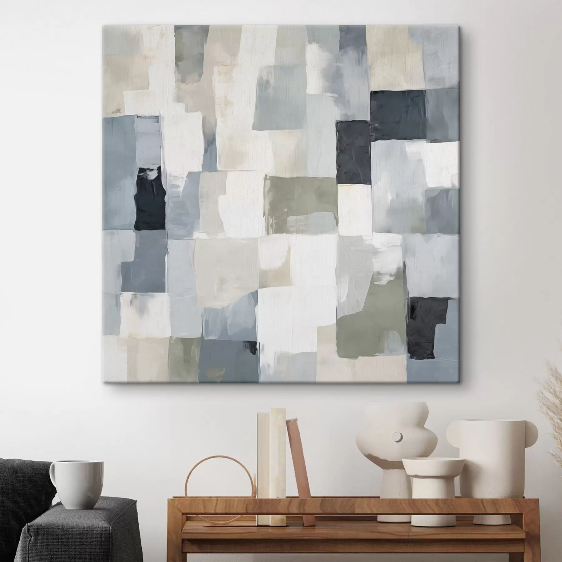 Tablouri Compoziție abstractă imitație de pictură s49051