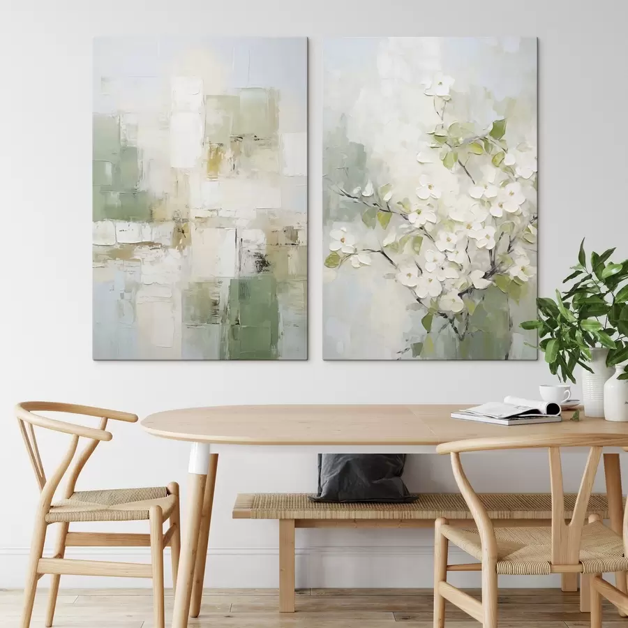 Tablouri Flori abstracte imitație de pictură m30437