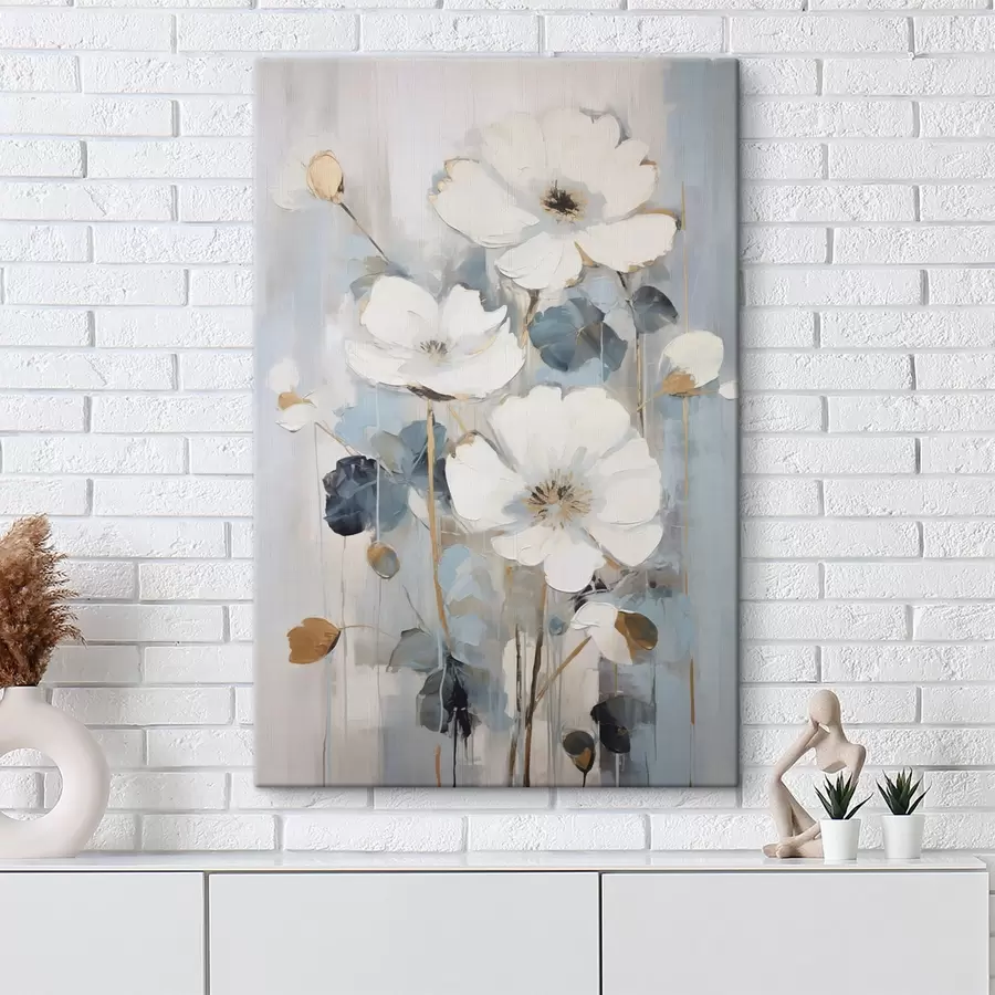 Tablouri Flori abstracte imitație de pictură s49074
