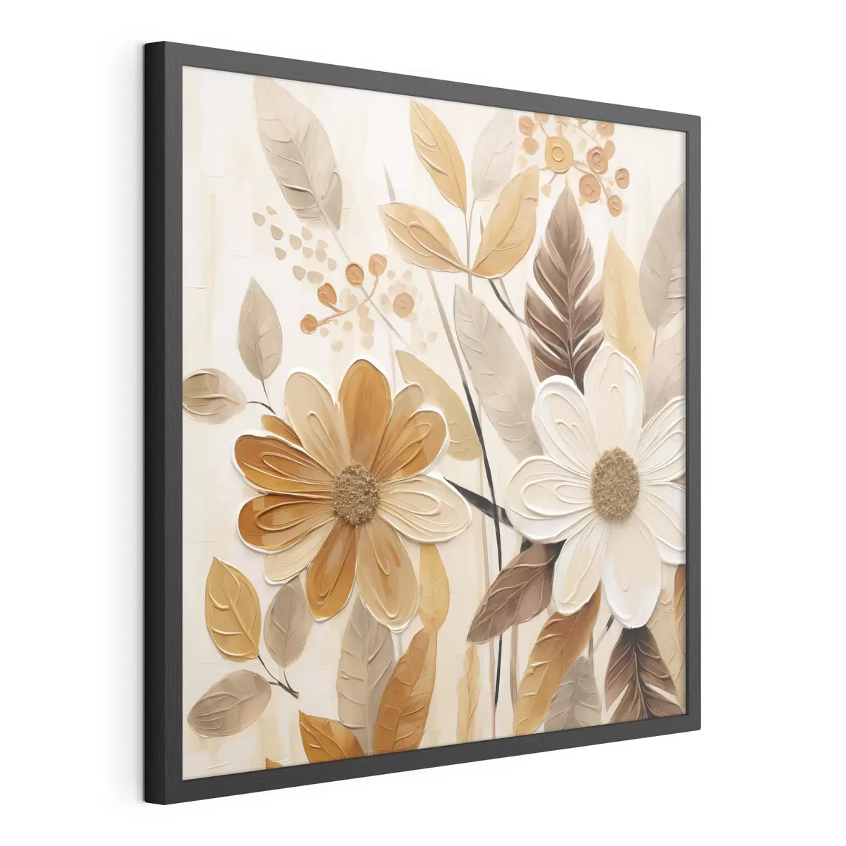 Poster Imitare picturală a unor flori stilizate f49072
