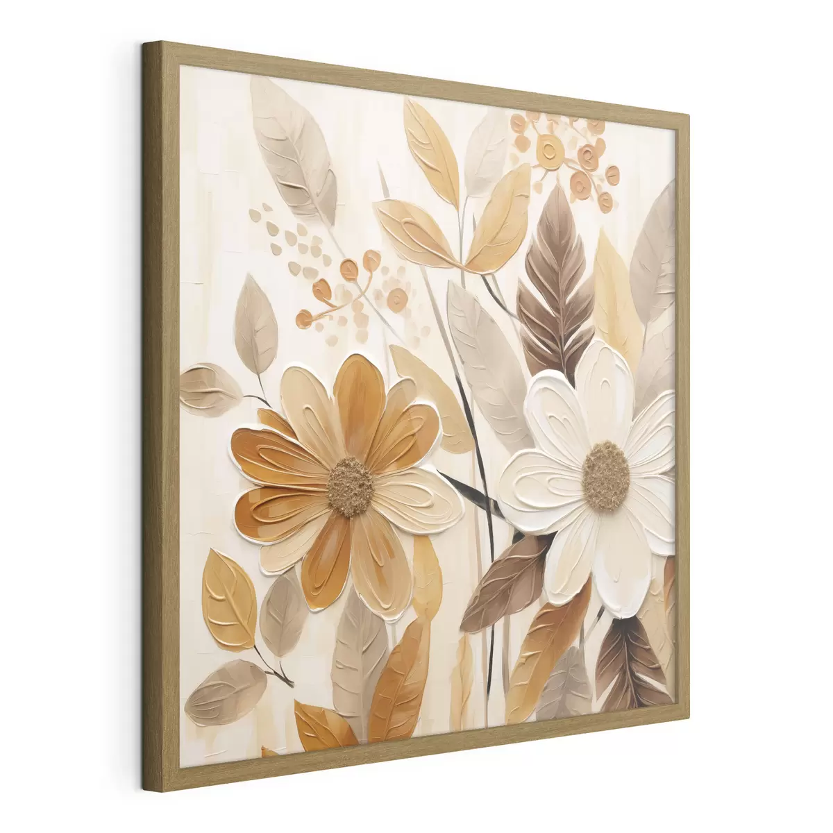 Poster Imitare picturală a unor flori stilizate f49072