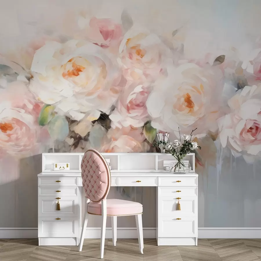 fototapet Flori clasice, trandafiri w05614