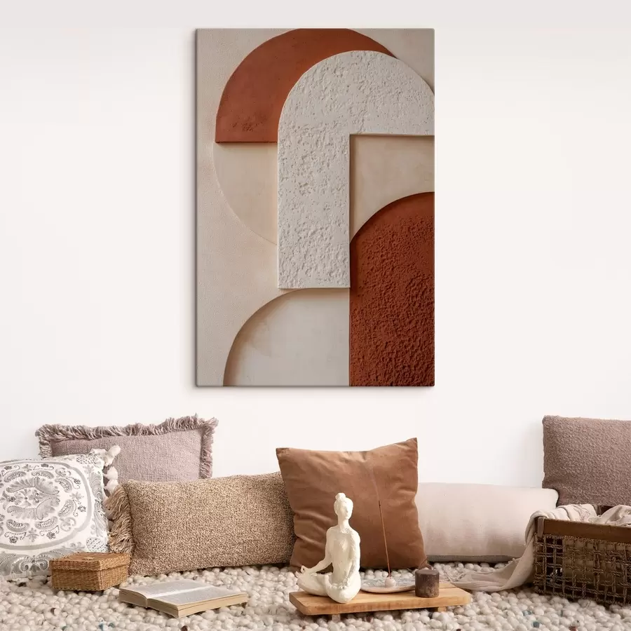 Tablouri Forme geometrice abstracte cu textură s49212