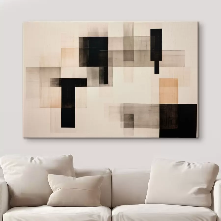 fototapet Compoziție abstractă din forme dreptunghiulare s49221