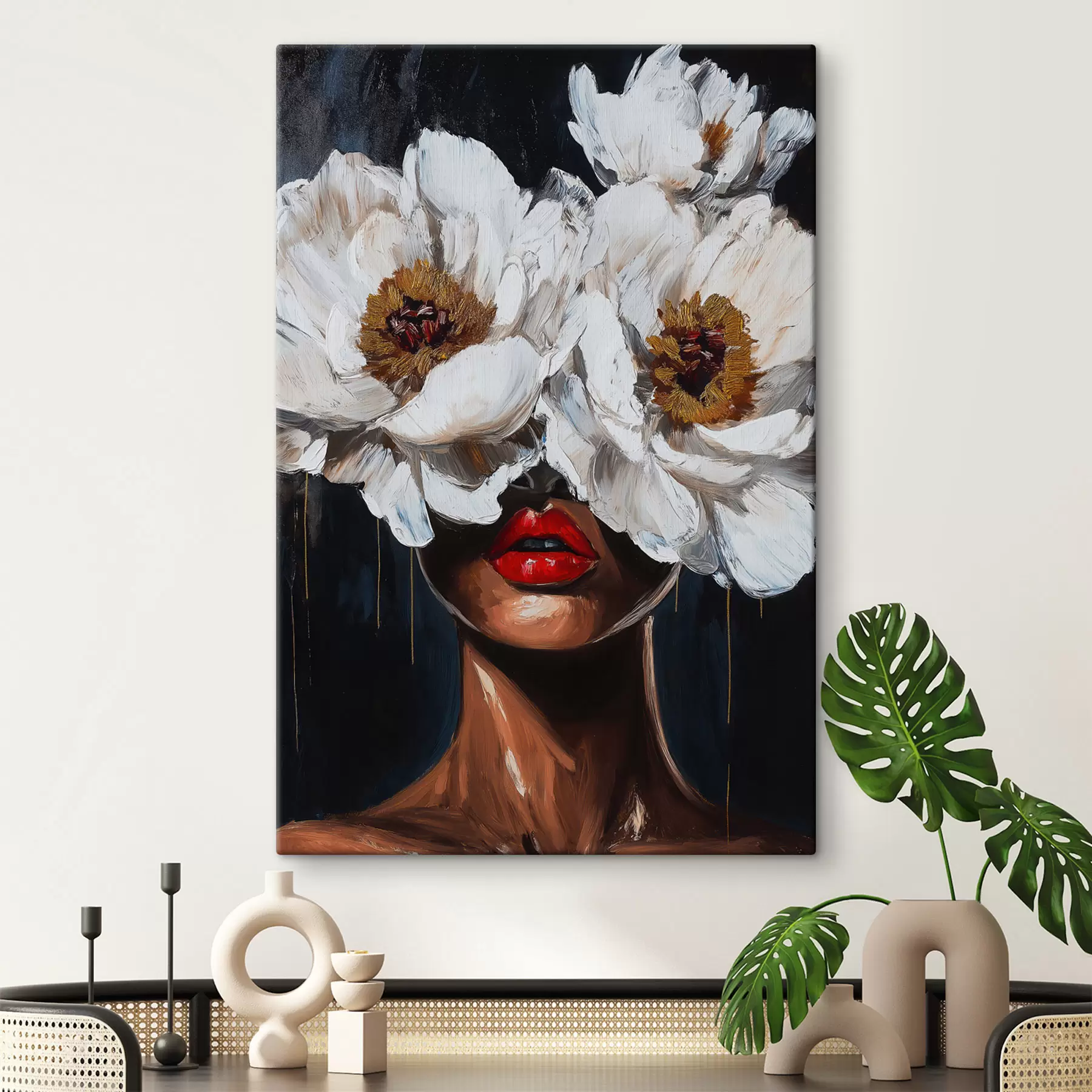 Tablouri Fata cu flori s49269