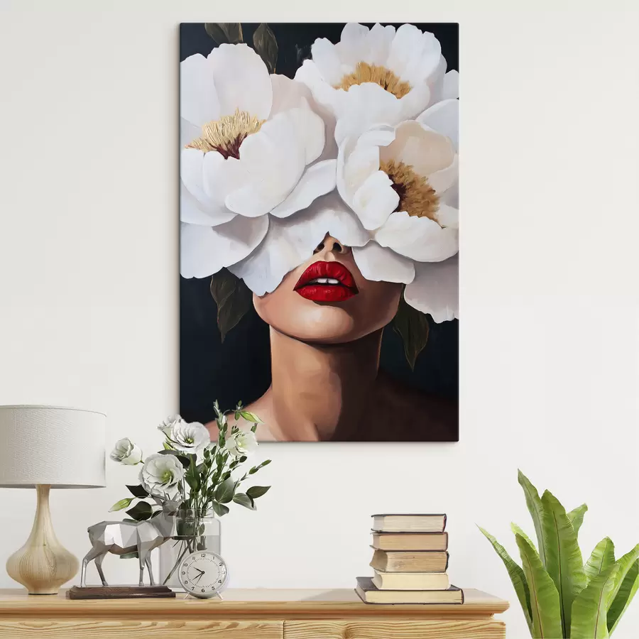 Tablouri Fata cu flori s49270