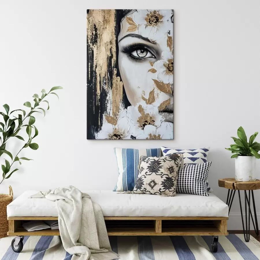 Tablouri Fata cu flori s49271