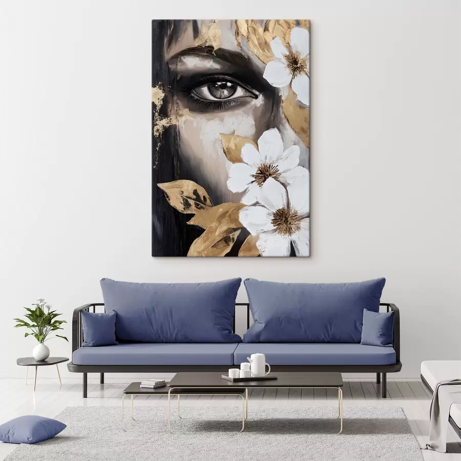 Tablouri Fata cu flori s49272