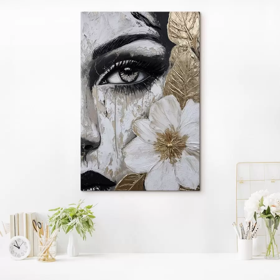 Tablouri Fata cu flori s49273