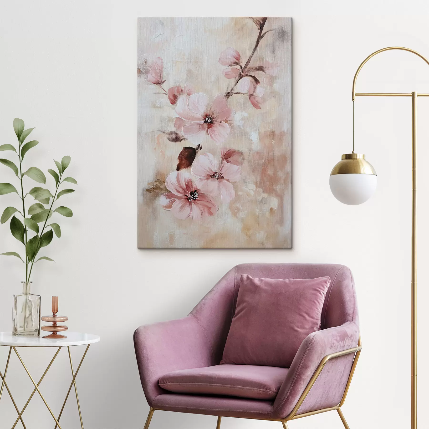 Tablouri Creangă cu flori s49277