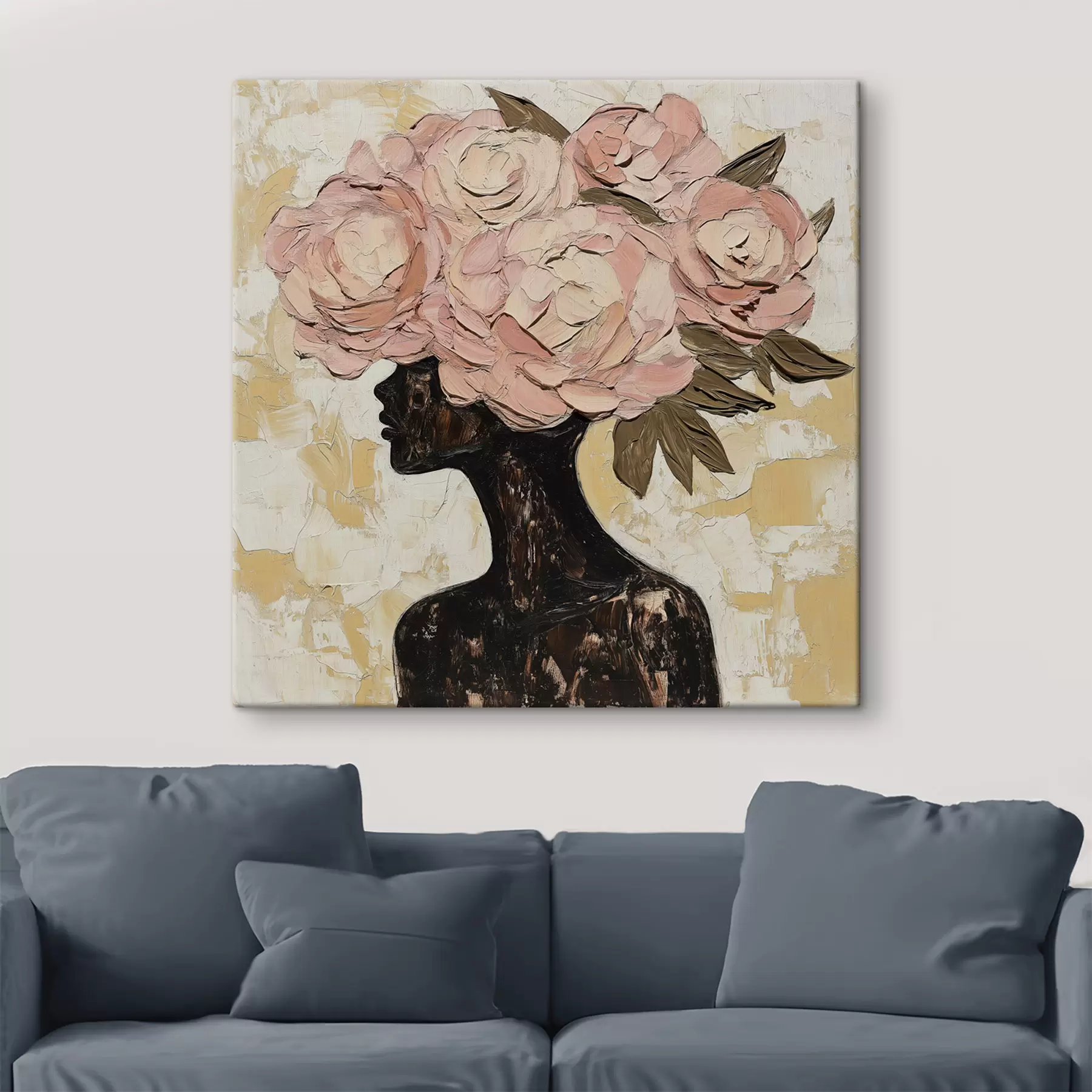 Tablouri Fata cu flori s49286