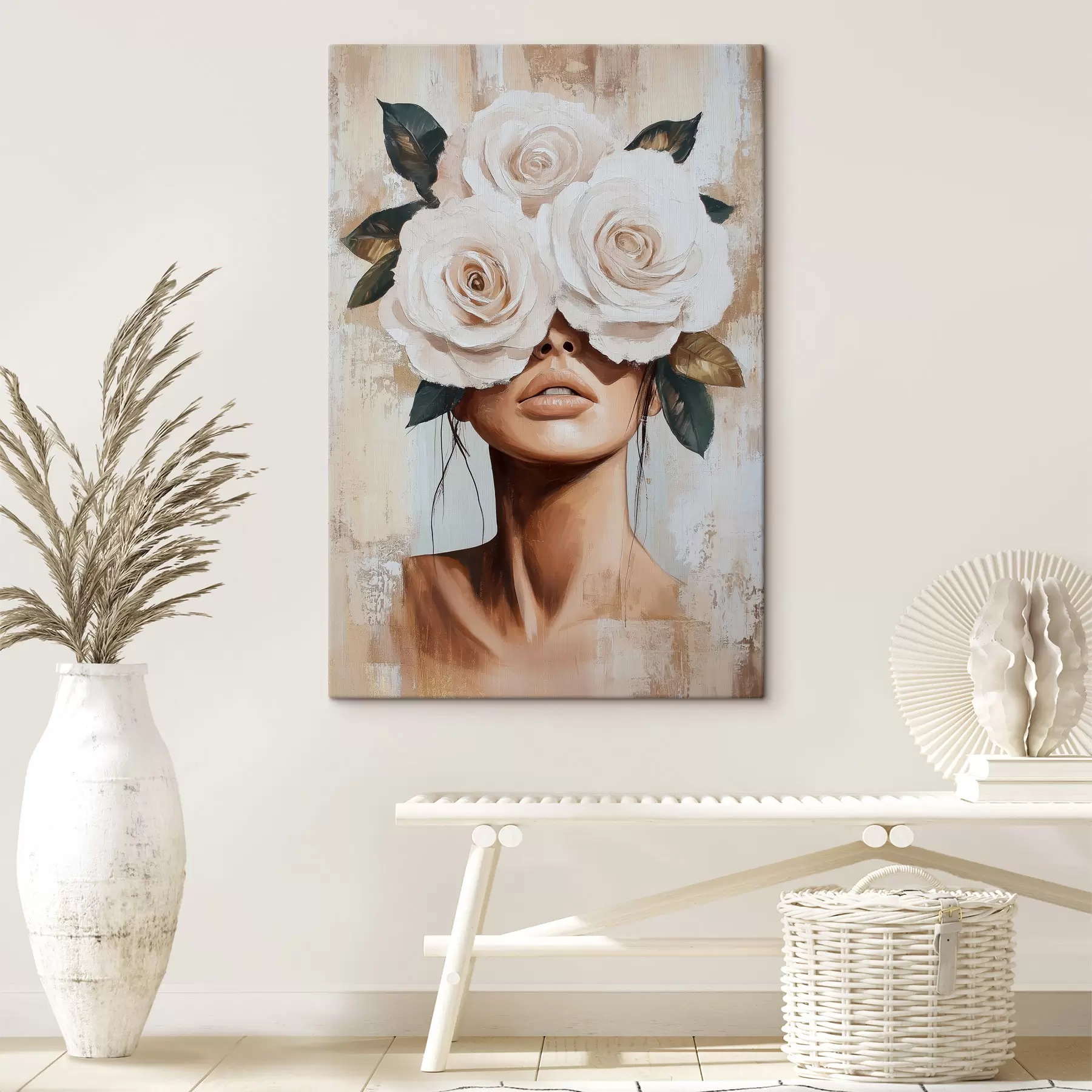 Tablouri Fata cu flori s49288