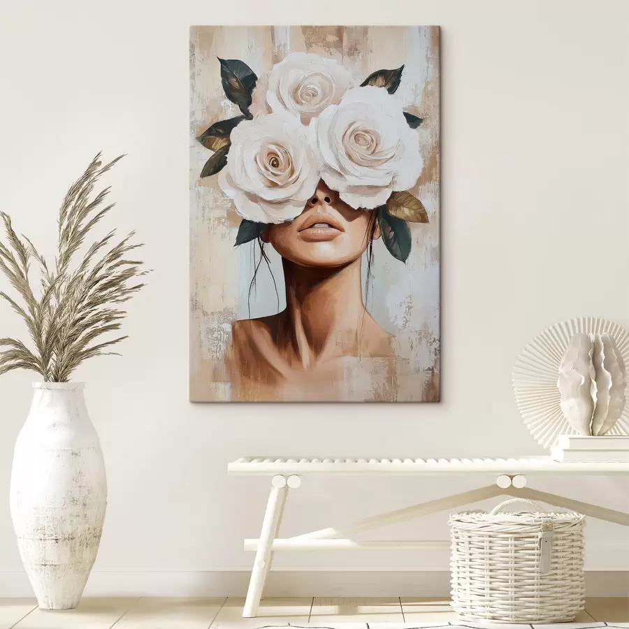 Tablouri Fata cu flori s49288
