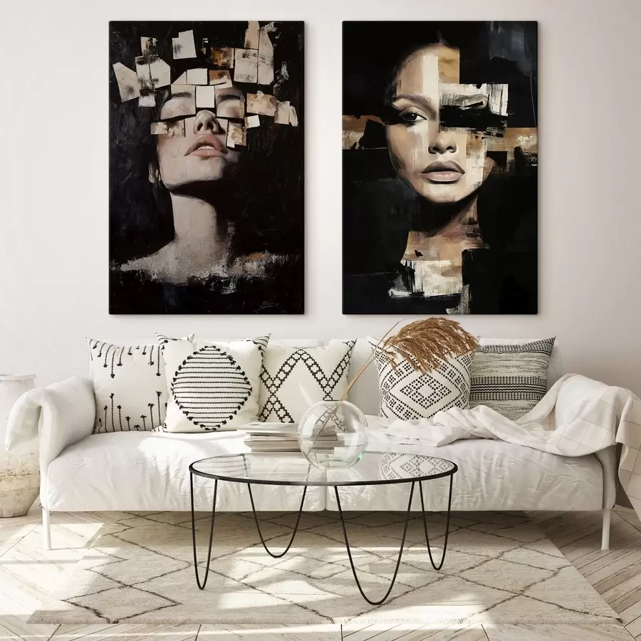 fototapet Fețe abstracte m30498