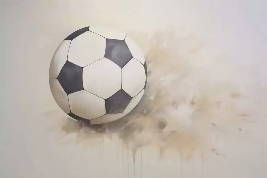 fototapet Pictură reprezentând o minge de fotbal w05640