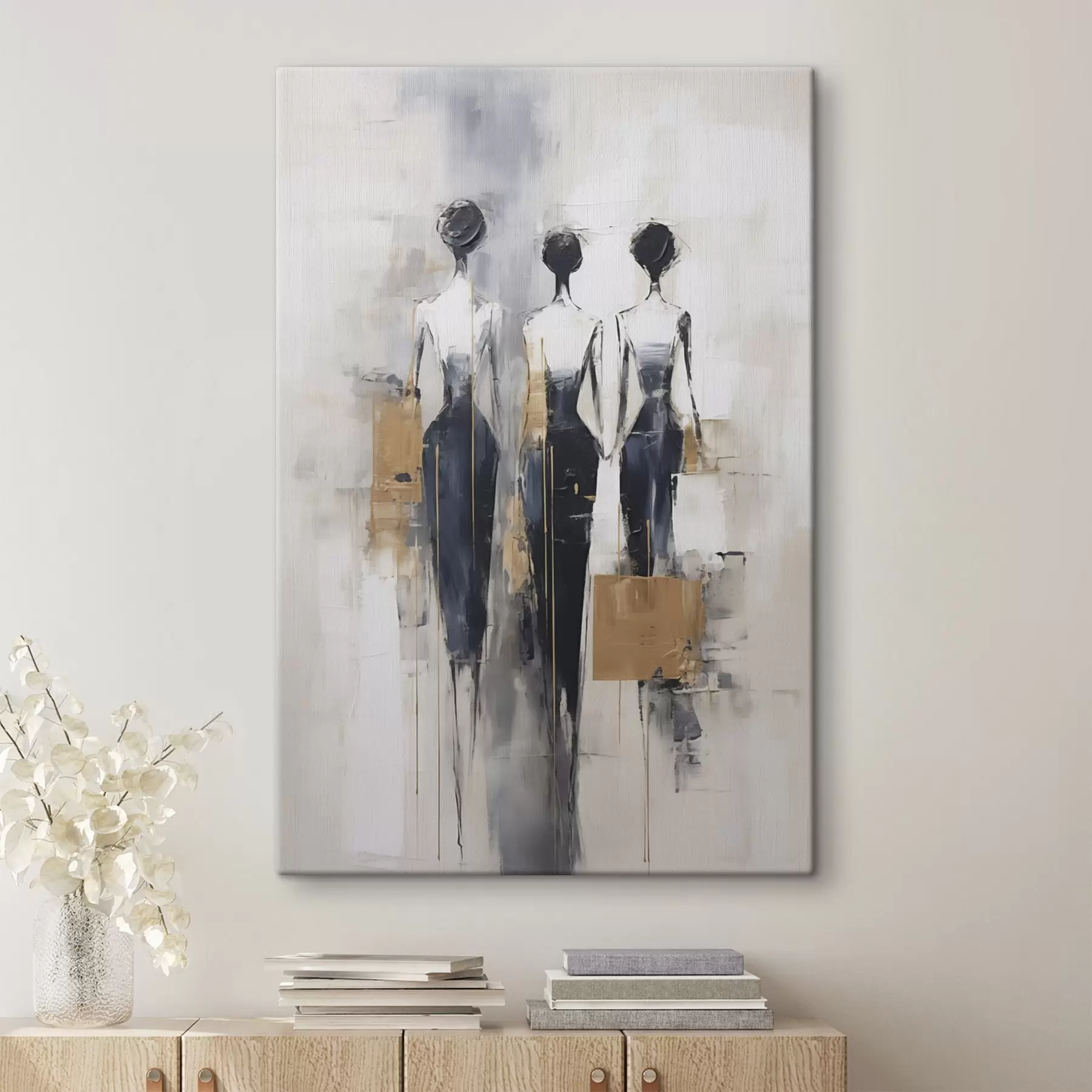 Tablouri Siluete abstracte, imitație de pictură s49138