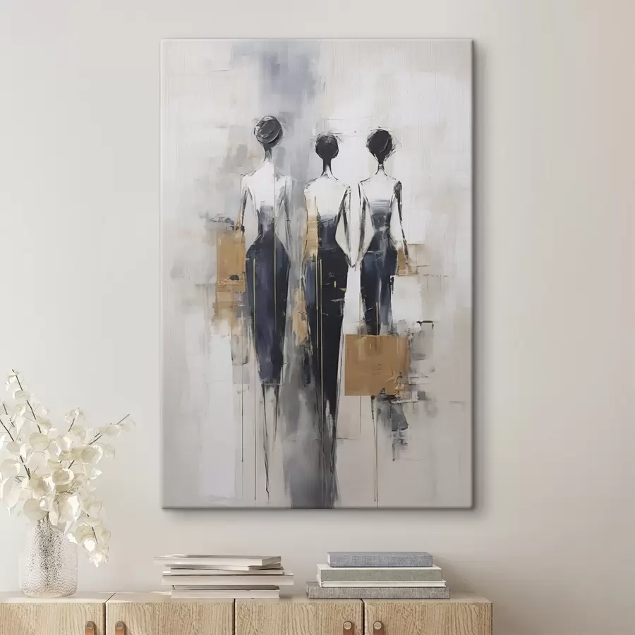 Tablouri Siluete abstracte, imitație de pictură s49138