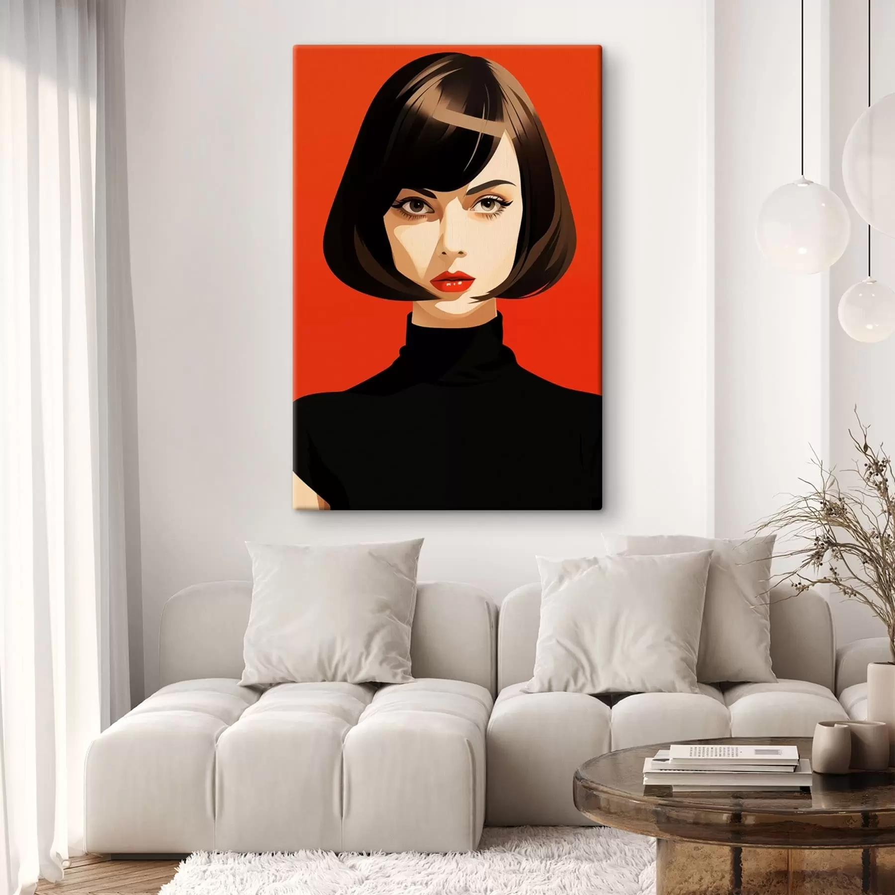 Tablouri Portret cu păr scurt s49303
