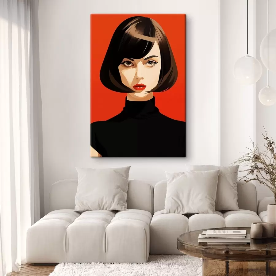 Tablouri Portret cu păr scurt s49303