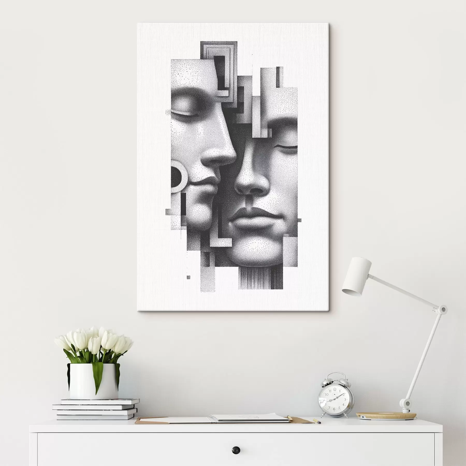 Tablouri Portrete grafice abstracte s49242