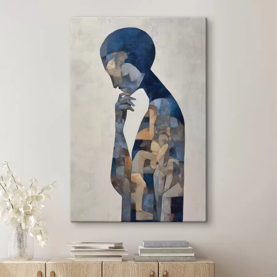 Tablouri Gânditor, portret abstract s49252