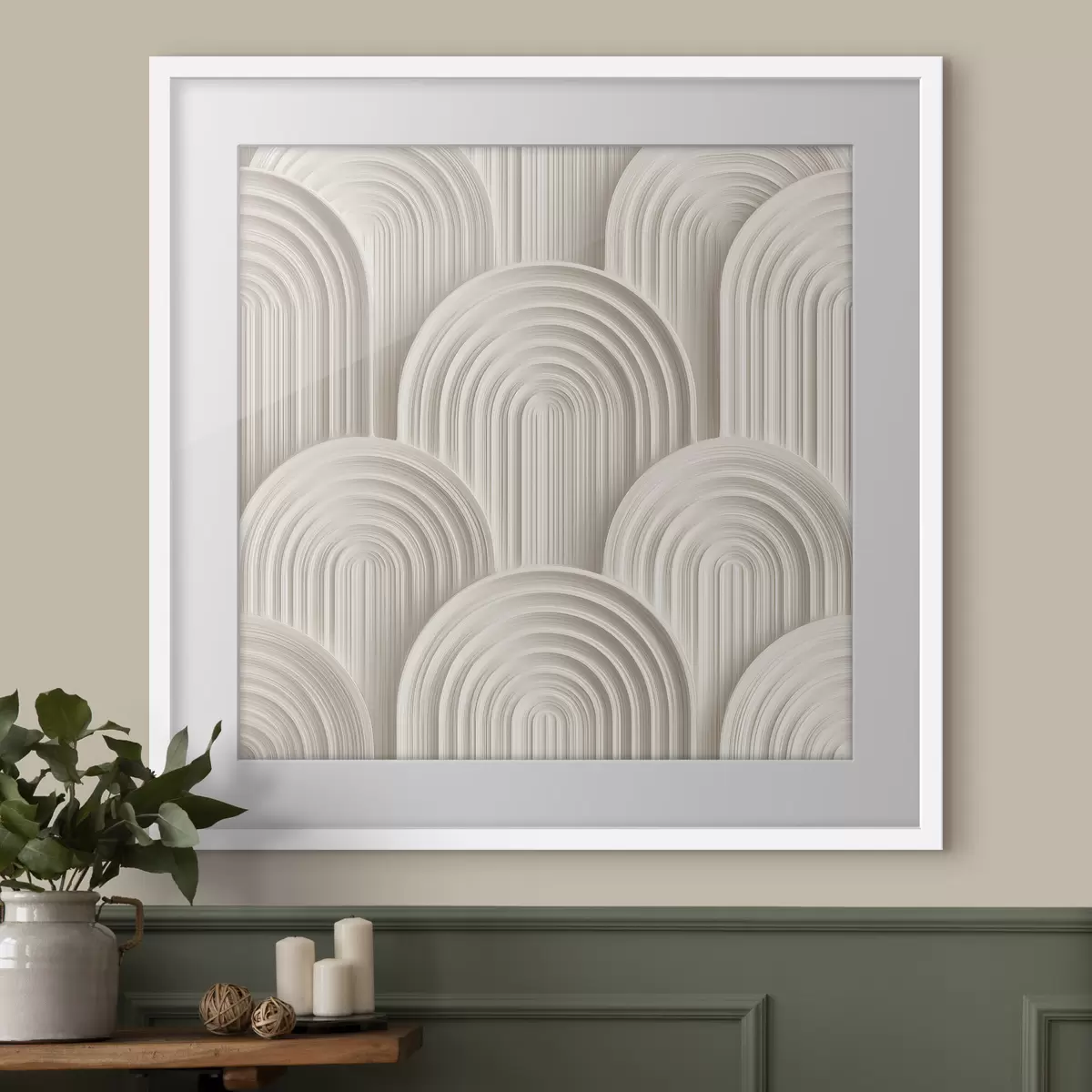 Poster Arcade decorative în stil basorelief f49243