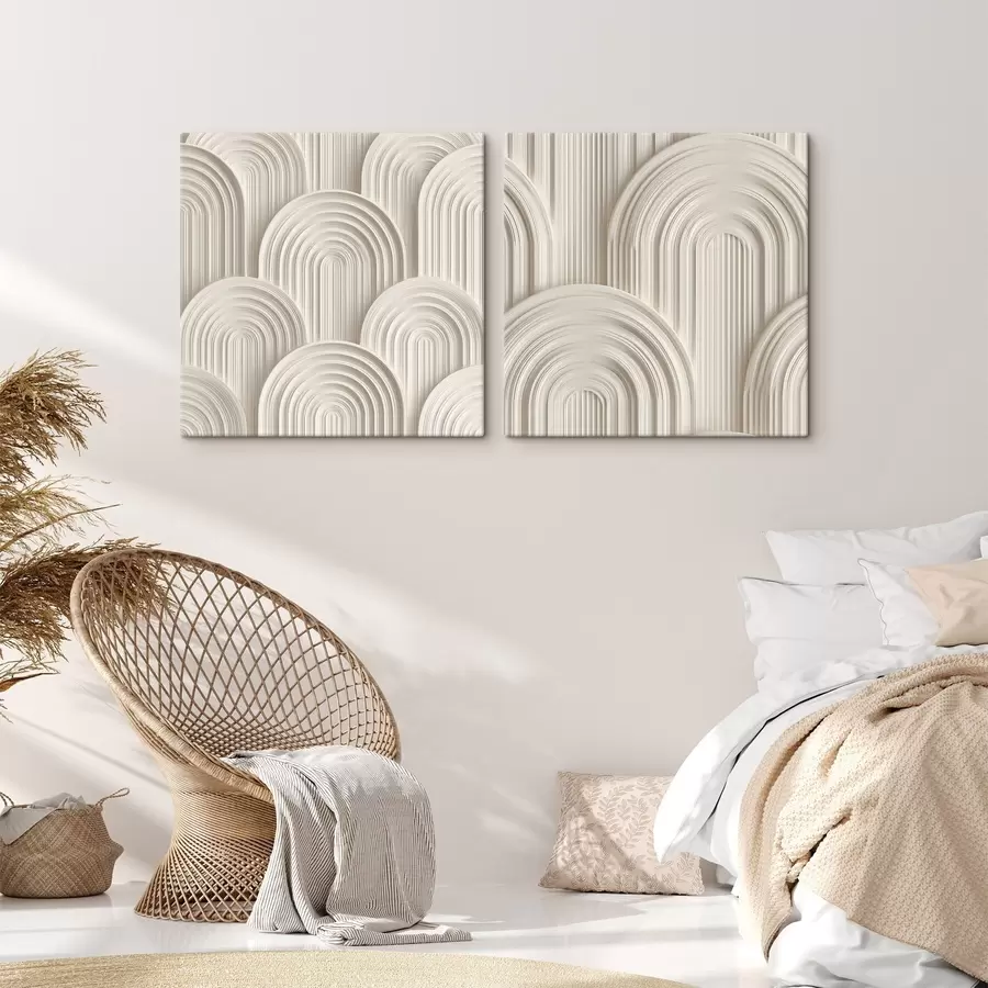 Tablouri Arcade decorative în stil basorelief m30540
