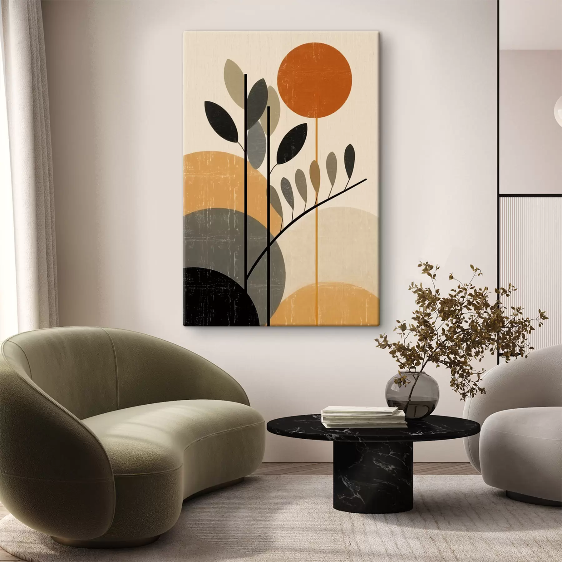 Tablouri Frunze geometrice s49439