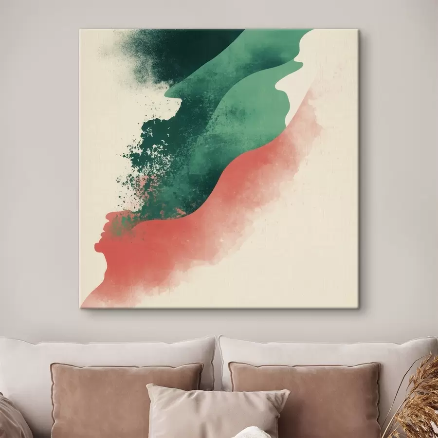 Tablouri Compoziție abstractă cu forme cu textură fină s48886