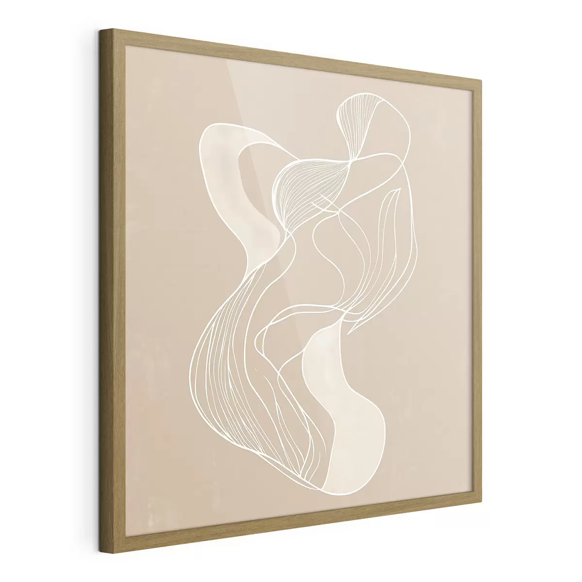 Poster Motiv abstract elegant, format din linii subțiri, în stilul artei contemporane f48876