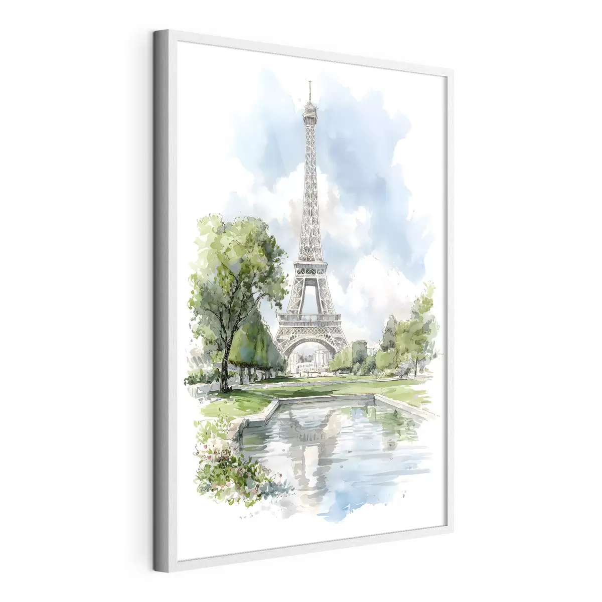 Poster Turnul Eiffel în stil acuarelă f49424