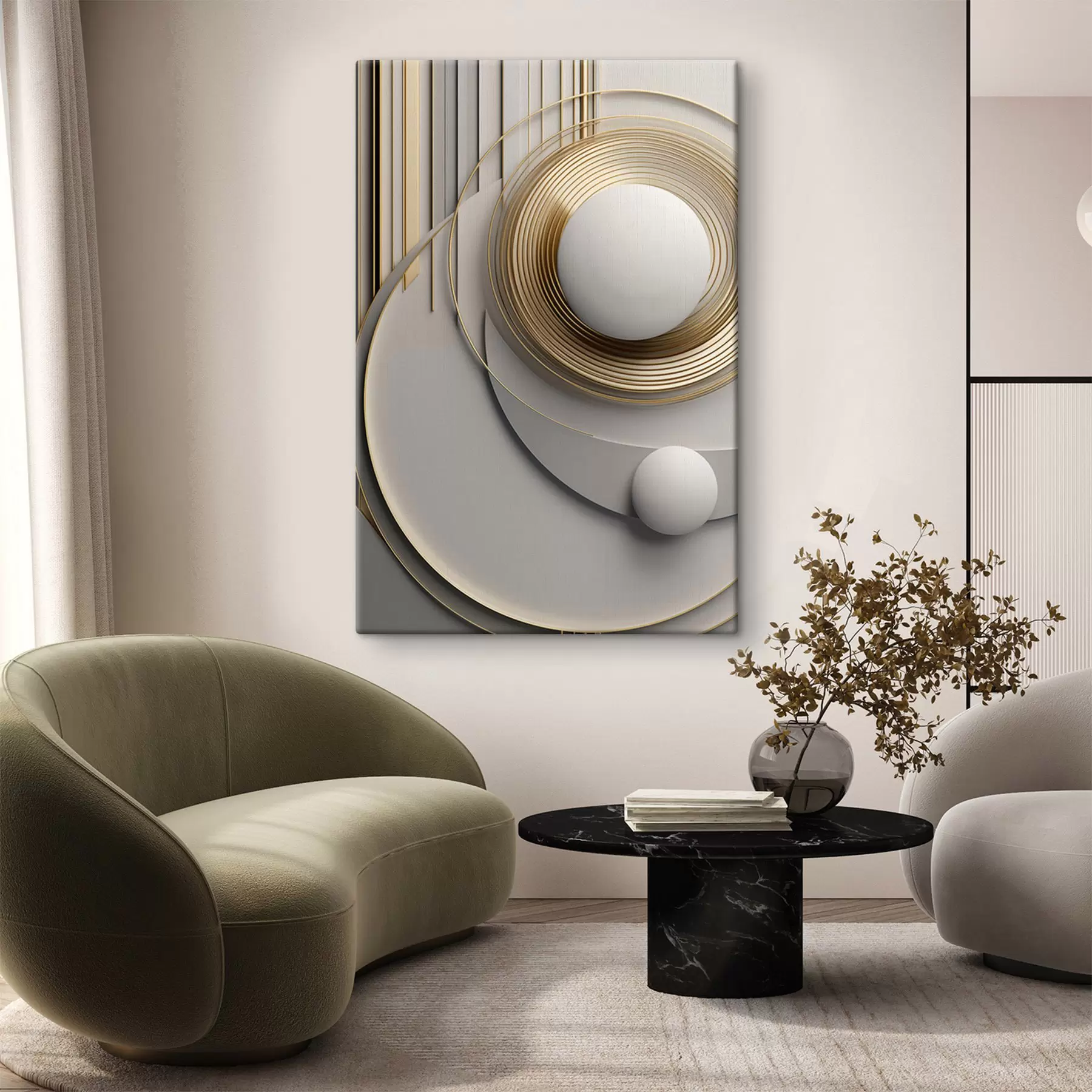 Tablouri Compoziție geometrică abstractă, texturată, artă modernă și minimalistă s49499