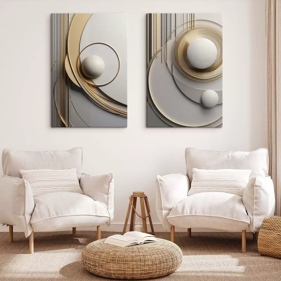 fototapet Compoziție geometrică abstractă, texturată, artă modernă și minimalistă m30585