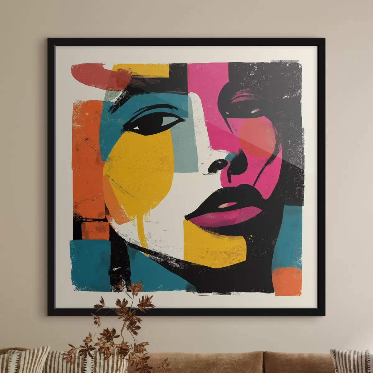 Poster Un chip abstract f49543