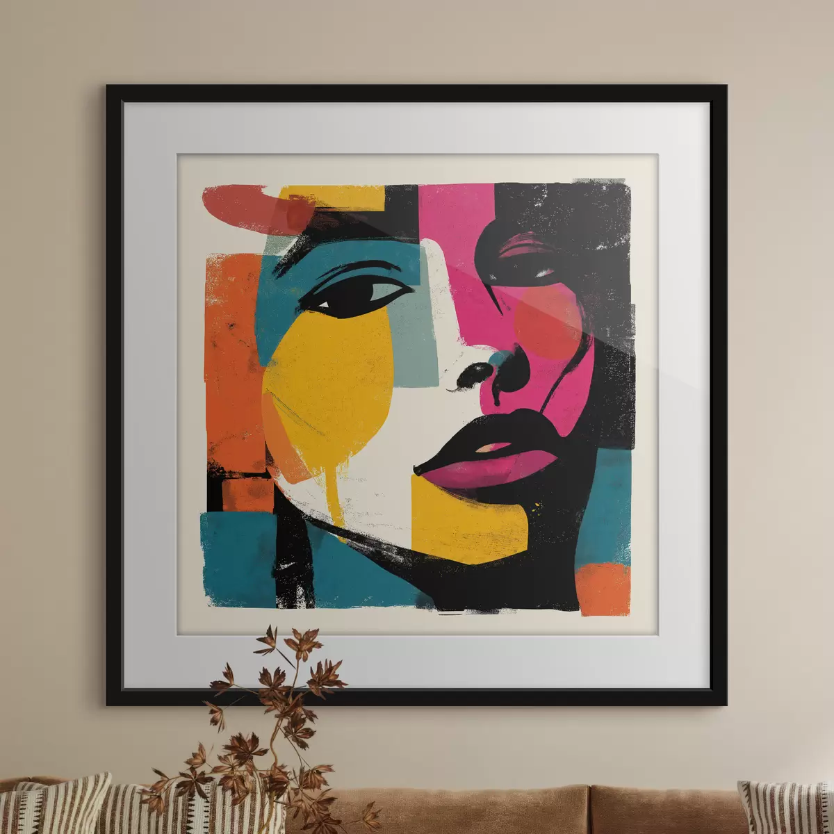Poster Un chip abstract f49543