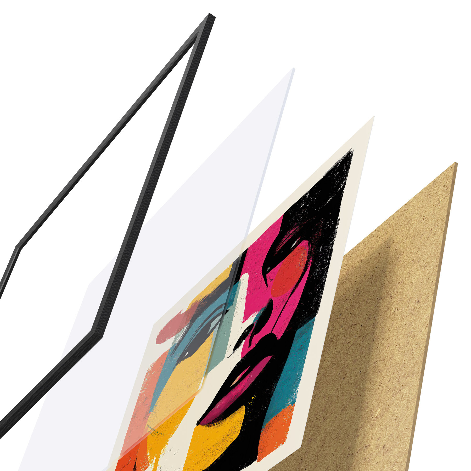 Poster Un chip abstract f49543