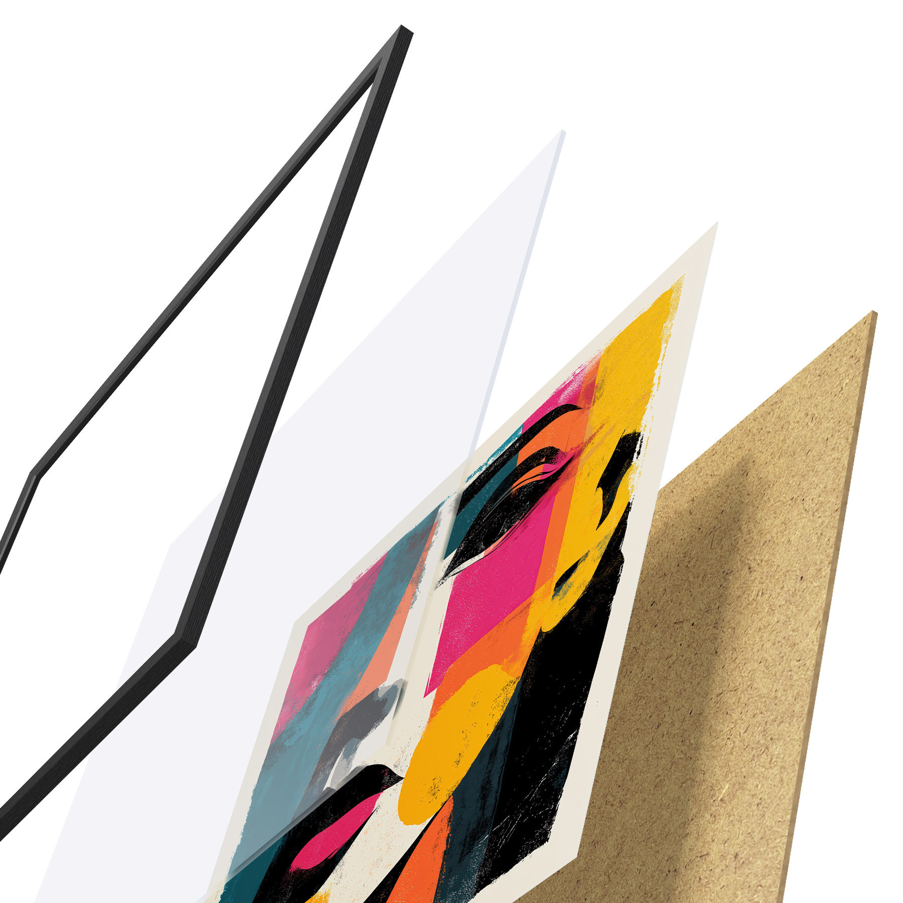 Poster Un chip abstract f49544