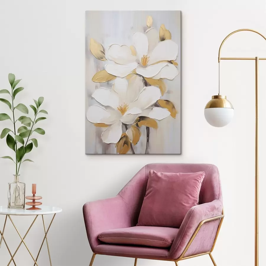 Tablouri Imitare picturală a unor flori stilizate s49502