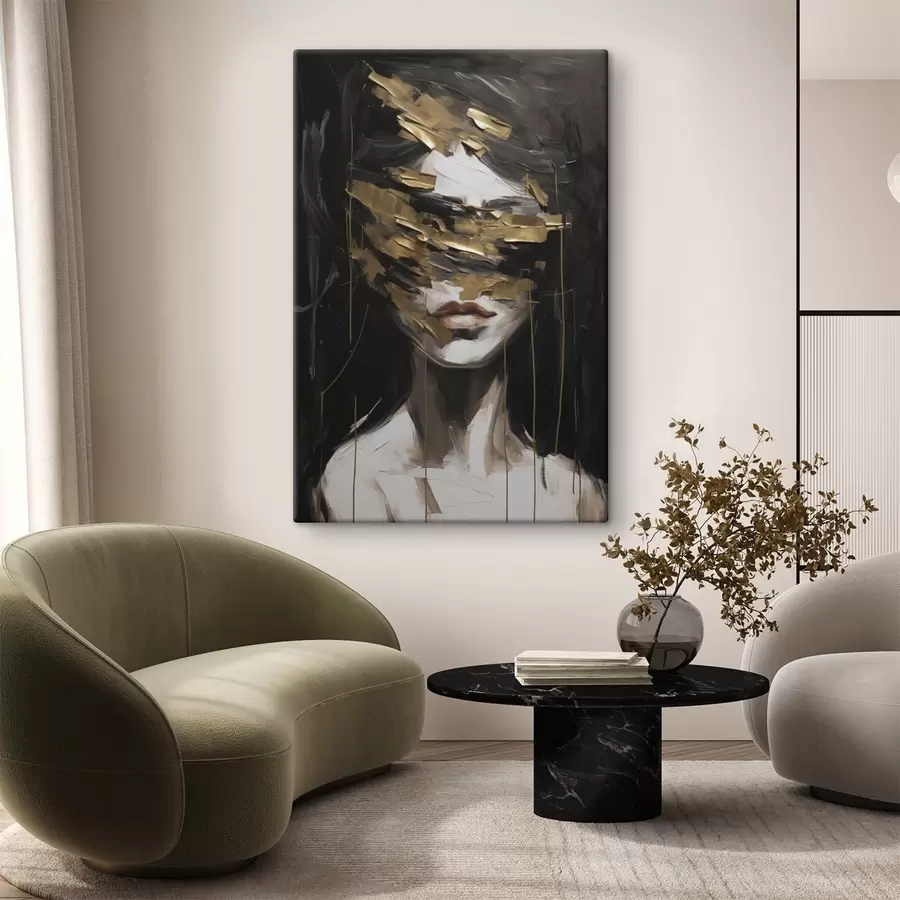 Tablouri Portret feminin abstract, imitație de pictură s49506