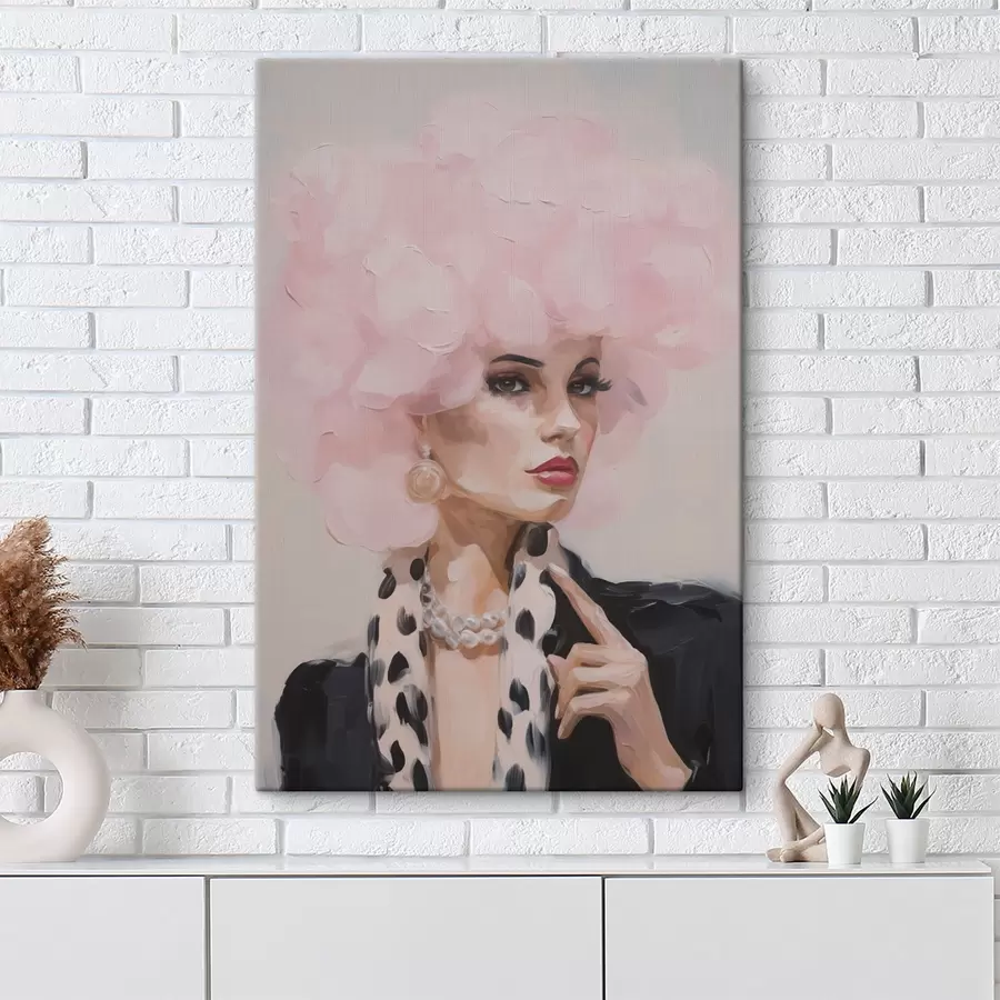 Tablouri Tablou în stil artistic reprezentând o femeie elegantă s49509