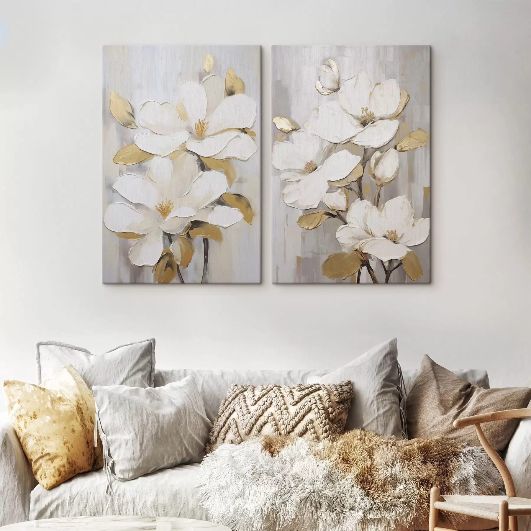 Tablouri Imitare picturală a unor flori stilizate m30592