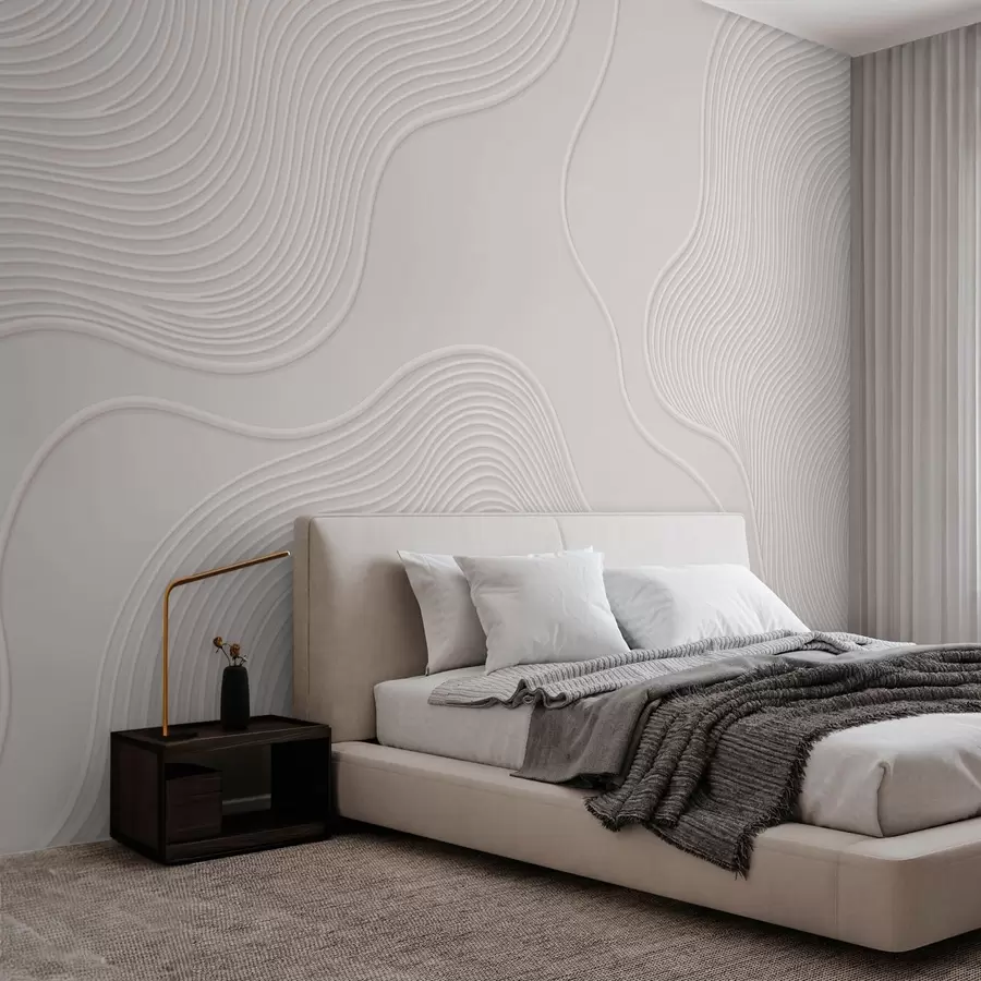 fototapet Relief abstract cu linii ondulate w05689