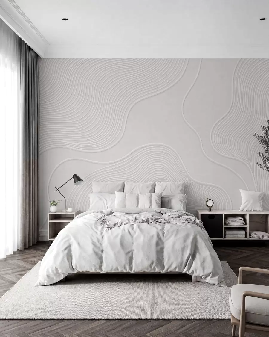 fototapet Relief abstract cu linii ondulate w05689
