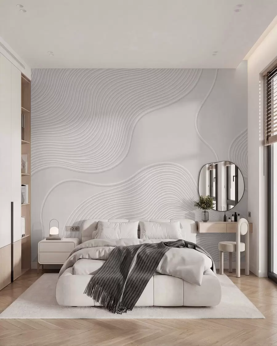 fototapet Relief abstract cu linii ondulate w05689